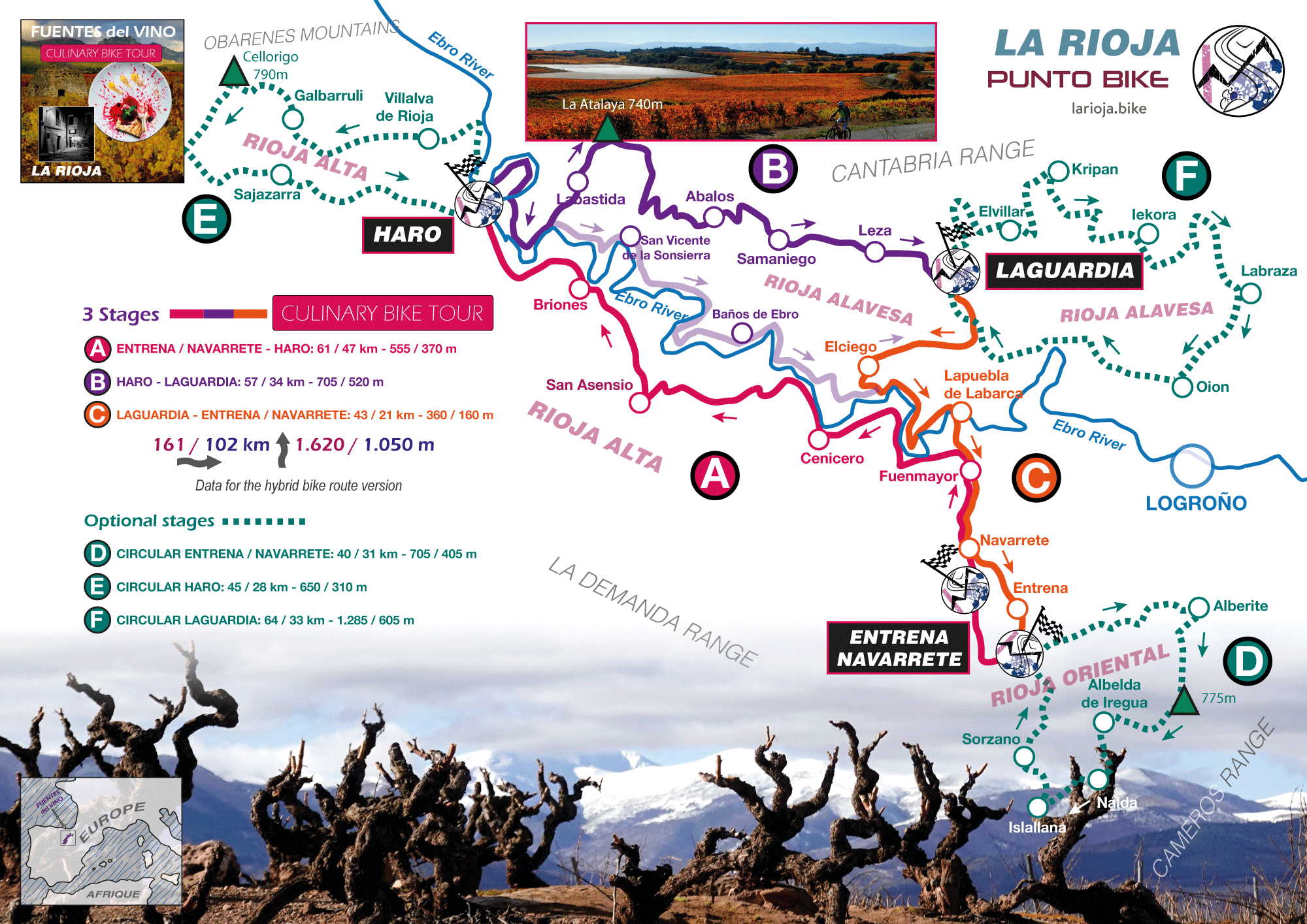Map-La-Rioja-Culinary-Bike-Tour
